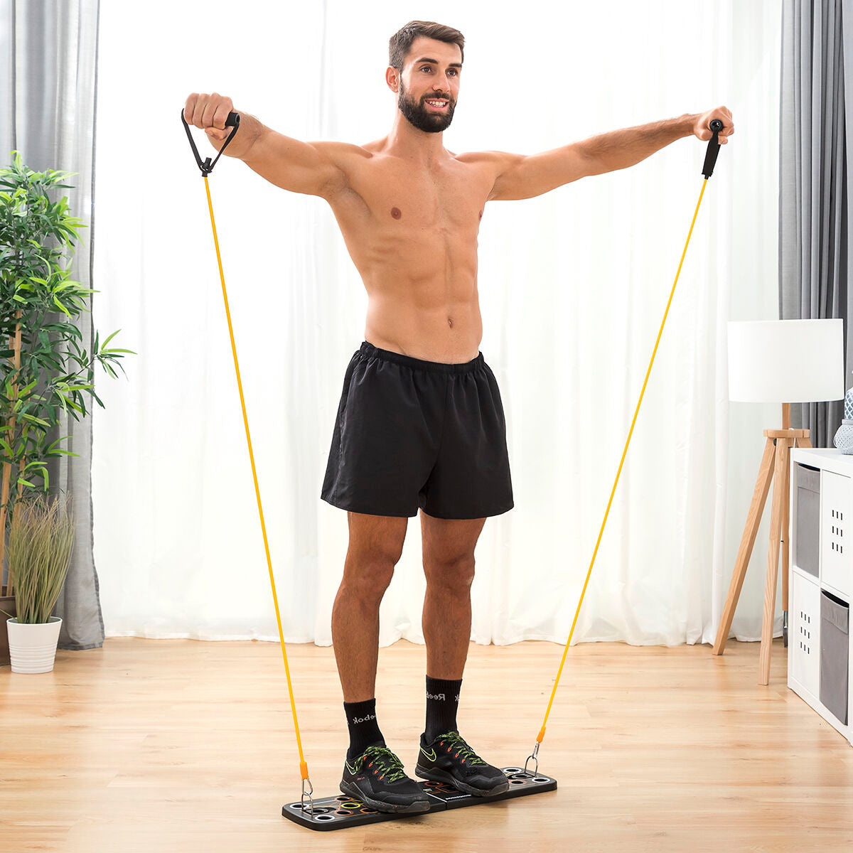 Push-up Bord met Weerstandsbanden en Oefenhandleiding