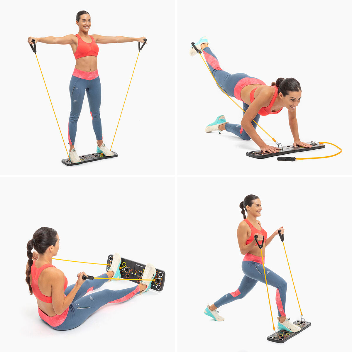 Push-up Bord met Weerstandsbanden en Oefenhandleiding