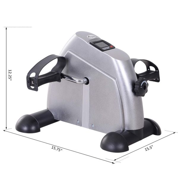 Soozier Pedal Exerciser Draagbare Mini Fiets voor Binnen – Fitness voor Armen