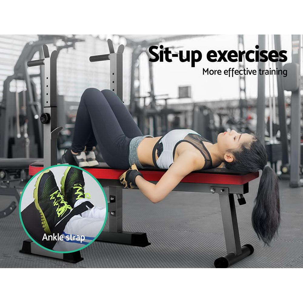 Everfit Weerstandsbank met Squat Rack en Bench Press