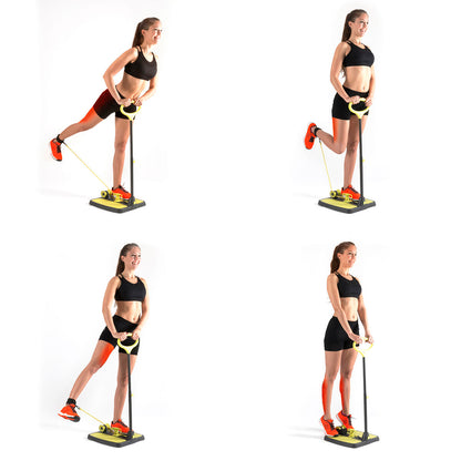 Fitnessplatform voor billen en benen met oefenhandleiding