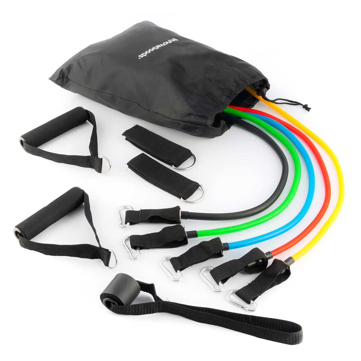 Set van Weerstandsbanden met Accessoires en Oefengids Rebainer