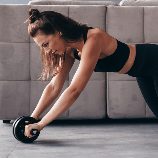 Ab Roller Wiel met Kniekussen voor Buik- en Core-krachttraining