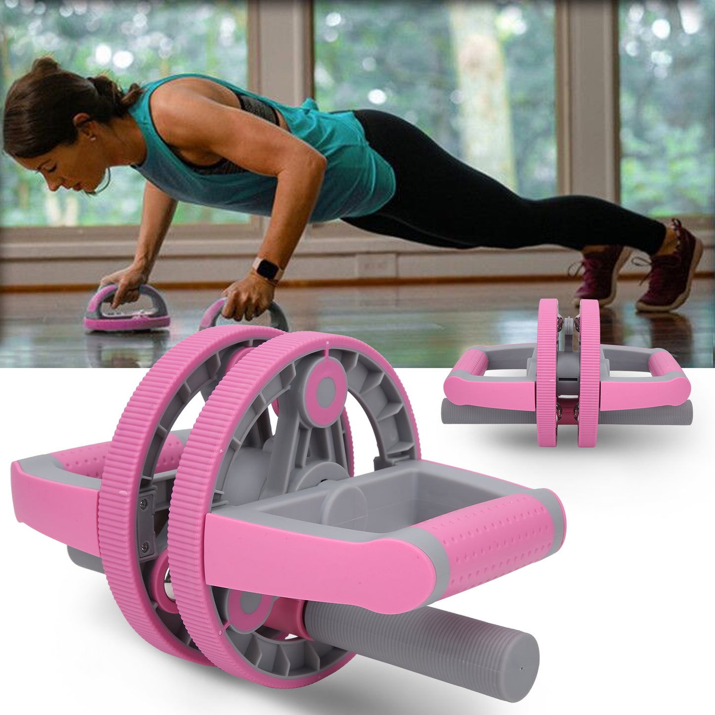 Multifunctionele Buikspierwiel met Trekband Set voor Gym Fitness Training