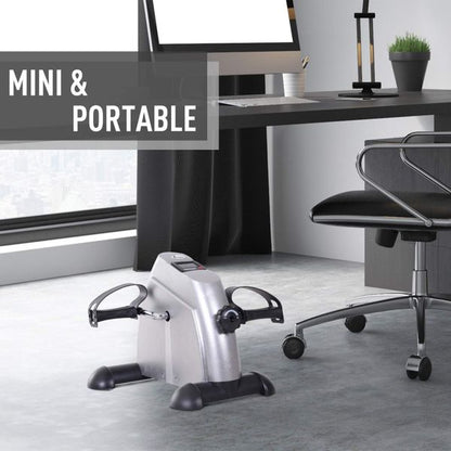 Soozier Pedal Exerciser Draagbare Mini Fiets voor Binnen – Fitness voor Armen