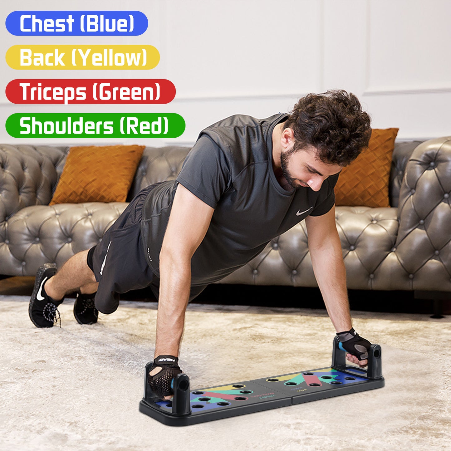 Vouwbare 9-in-1 Push-up Bord voor Thuisgym