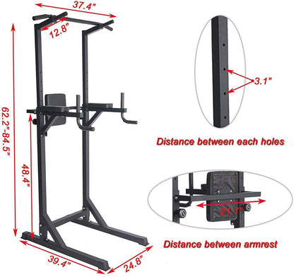 Power Tower Pull-up en dip bar