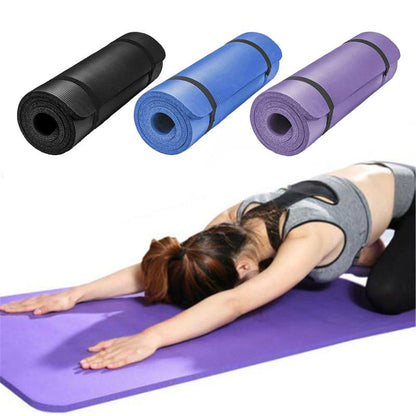 Dikke 10MM Yoga Matten 183x60 Pilates Fitness Bodybuilding Mat Antislip